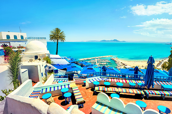 La baie de Tunis depuis Sidi Bou Saïd